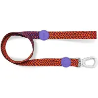 Morsø hondenriem gerecycled urban lizard rood 120x1,5 cm 6-20 kg