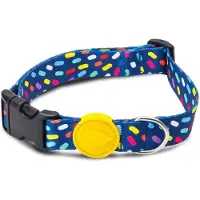Morsø halsband hond gerecycled color invaders paars 30-42x1,5 cm