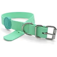 Morsø halsband voor hond waterproof gerecycled carribean green groen 33-41x1,5 cm