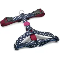 Morsø tuig voor hond h-tuig voor hond gerecycled power flow zwart 70-100x2,5 cm