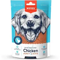 WANPY 3x100 gr oven-roasted chicken jerky chips hondensnack
