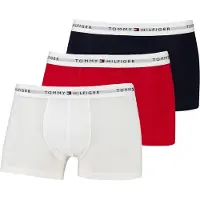 Tommy Hilfiger Underwear Boxershorts 'Essential' marine / lichtgrijs / rood / wit