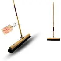 Synx Tools Paardenhaar Bezem 60cm- Zaalveger - Zachte Bezems - Met Steel 160cm