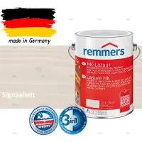 Remmers HK-Lazuur 3in1 Signaalwit 2,5L – Premium Houtbeschermingsbeits voor Buiten – Oplosmiddelhoudend – UV- & Vochtwerend – Impregneer, Grondlaag & Beits in Eén