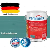 Remmers HK-Lazuur 3in1 Turkooisblauw 2,5L – Premium Houtbeschermingsbeits voor Buiten – Oplosmiddelhoudend – UV- & Vochtwerend – Impregneer, Grondlaag & Beits in Eén