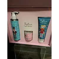 Source Balance luxe geschenk set festive bath collection - kerst - leuk kado - origineel cadeau - vanille- douche gel - body lotion - geurkaars