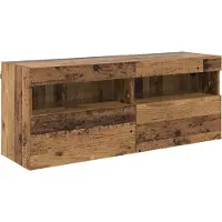 vidaXL TV Wandkast 100 x 30 x 40 cm Oud Hout Bewerkt hout