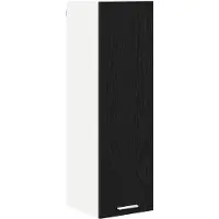 vidaXL Hangkast Zwart Eiken 30 x 31 x 100 cm Bewerkt hout