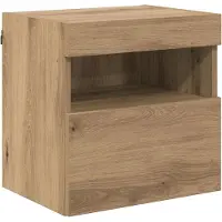 vidaXL TV Wandkasten 2 st Artisan Eiken Bewerkt hout