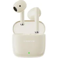 Xssive TWS18 - Oortjes Draadloos - Cremé Beige - Bluetooth Oordopjes met 20 Uur Batterij - Draadloze Earbuds met Bluetooth 5.3