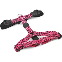 Morsø hondentuig h-tuig gerecycled bubble leo roze 50-70x1,5 cm
