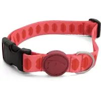 Morsö halsband gerecycled lipstick roze 30-42x1,5 cm