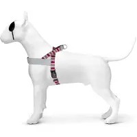 Morsø norwegian tuig voor hond gerecycled skyline rood / roze 69-86x63 cm