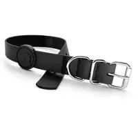Morsø halsband hond waterproof gerecycled black zwart 33-41x1,5 cm