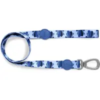 Morsø hondenriem gerecycled splash blauw 120x1,5 cm 6-20 kg