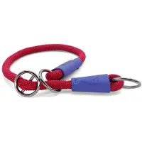 Morsø half slip halsband voor hond regular rope gerecycled red velvet rood 50x1 cm