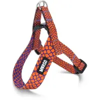 Morsø mini hondentuig verstelbaar gerecycled urban lizard rood 32-41x2,5 cm