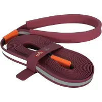 Zolux bvk sleeplijn plat siliconen rood 10 mtr x 1,5 cm