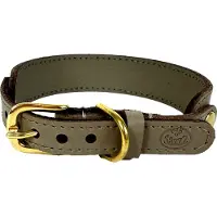 SAZZZ halsband hond sweetie classic leer taupe 27-33x2,5 cm