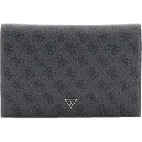 GUESS Avondtas Koppeling Orlina Card Holder Coal Logo Donkergrijs