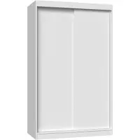 Topeshop Garderobe, IGA 120 BIEL B KPL Slaapkamerkast 7 Planken 2 Deur(en) Wit Kledingkast