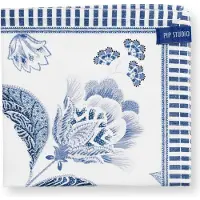 Pip studio Servet Royal Regal Flower Blue (Set van 4)-40 x 40 cm