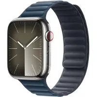 Apple Magnetic Link-bandje FineWoven voor de Watch | 44/45/46/49 mm - Maat S/M - Baltic Blue