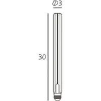 Design By Us LED lamp Tube 300 Plissé, E27, 4,05 W, 2.200 K, dimbaar E27 W LED,, Glas, E27 LED-lamp