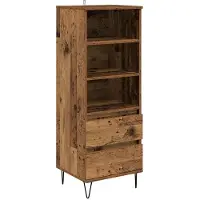 vidaXL Highboard Oud Hout 40 x 36 x 110 cm Bewerkt hout