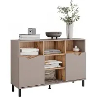 Vicco Marelle Sideboard – 120 x 81.3 cm met 2 deuren Grijs/Artisan