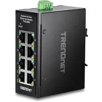 Trendnet TI-ELC80 8-poorts Ethernet Mini Switch Industriële DIN-rail