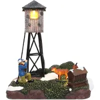 Hogewoning Wildlife Observation with LED Polyresin 19cm