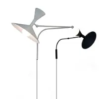Nemo Lighting Wandlampe , Lampe de Marseille, Zwart, Woonkamer, Metaal