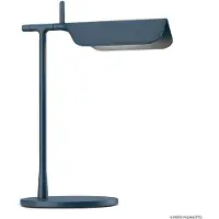 Flos LED-bureaulamp Tab T, blauw, Woon-/ Eetkamer, Aluminium, Design, LED tafellamp
