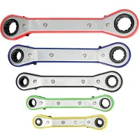 Benson Ringratsche 5 stk. metrisch + Halter