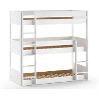 Vipack Scott triple stapelbed 90 x 200 cm wit