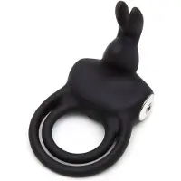 Happy Rabbit - vibrerende cockring met testikelring - oplaadbaar waterdicht