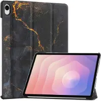 IMoshion Design Trifold Bookcase voor de Samsung Galaxy Tab S11 - Black Marble