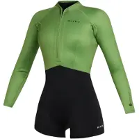 Mystic Lunar Longarm 2/2 Mm Shorty Met Lange Mouwen En Rits Aan De Voorkant Voor Dames