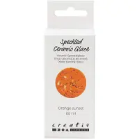 Creativ Company keramiek glazuur Orange Sun 60ml voor keramiek projecten.