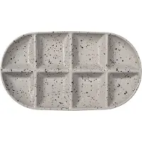 Sagaform Ditte serveerschotel groot 20x36 cm Grijs-zwart