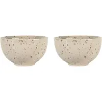 Sagaform Ditte kom 2-pack Beige-wijnrood