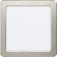 Eglo Fueva 5, inbouwspot, LED, 3000 K, 1350 lm, 220-240 V, satijnstalen afwerking, wit