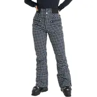 Roxy - Dames skibroeken - Rising High Pant Whisper White Small Dots voor Dames - Maat L - Zwart