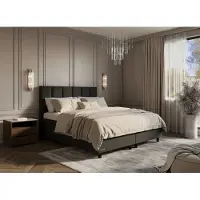 Beddenleeuw Boxspring Mila 140x200 | Twijfelaar | Bed 140x200 |