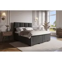 Beddenleeuw Boxspring Senna 140x220 | Twijfelaar | Bed 140x220 |