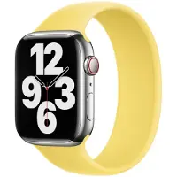 Apple Siliconen solobandje voor de Watch | 38/40/41/42 mm - Maat 2 - Lemon Zest