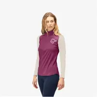 Norrøna Norrona Women's Femund PureUll Zip Neck (Maat - L, Kleur - Violet Quartz)