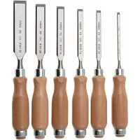 Narex Wood Line Profi Bevel Edge Chisel Set 853055, beitelset, 6-delig (6-10-12-16-20-26 mm)