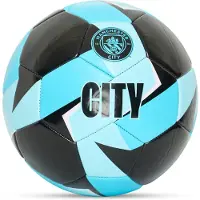 Manchester City Voetbal - Maat 5 - Zwart - Lichtblauw - Buitenspeelgoed - Sport & Spel - Voetballen - Officiële Merchandise